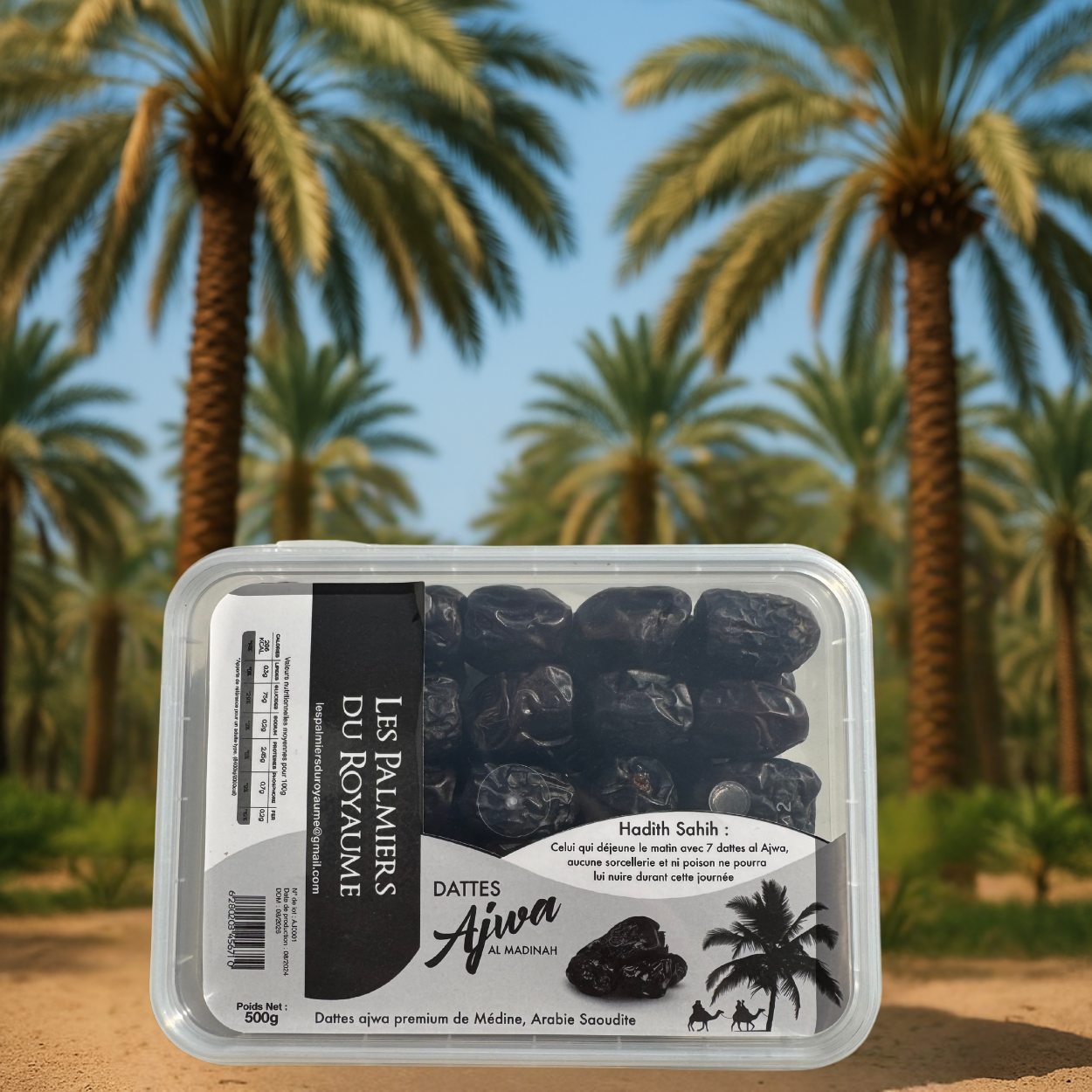 Dattes Ajwa Médine - 500g - Les Palmiers Du Royaume