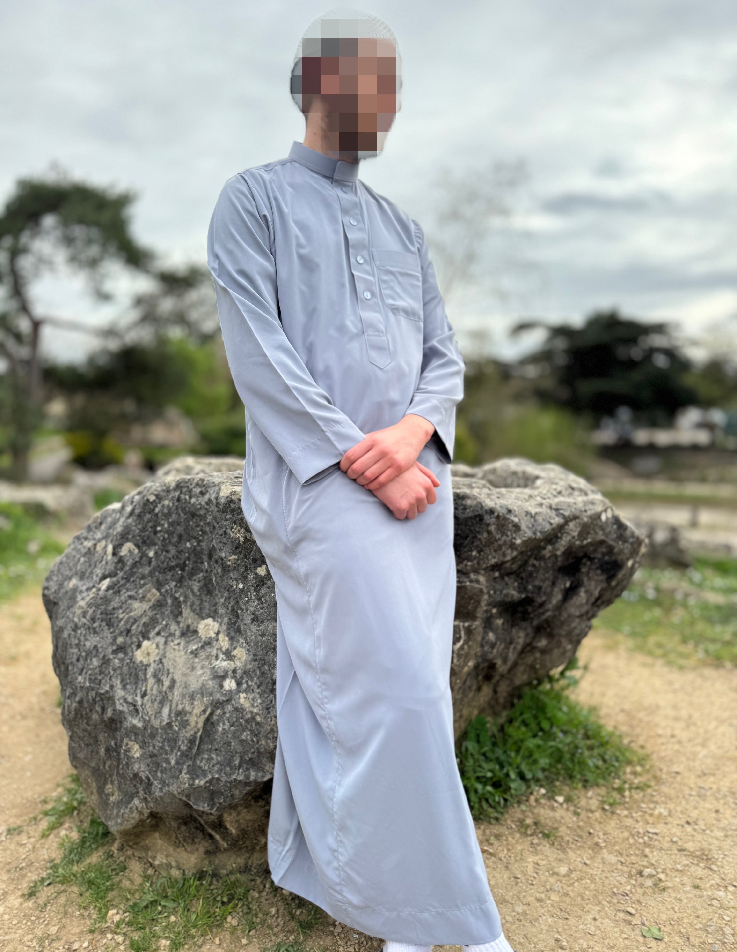 Qamis Al Haramain - Gris - Tissu léger