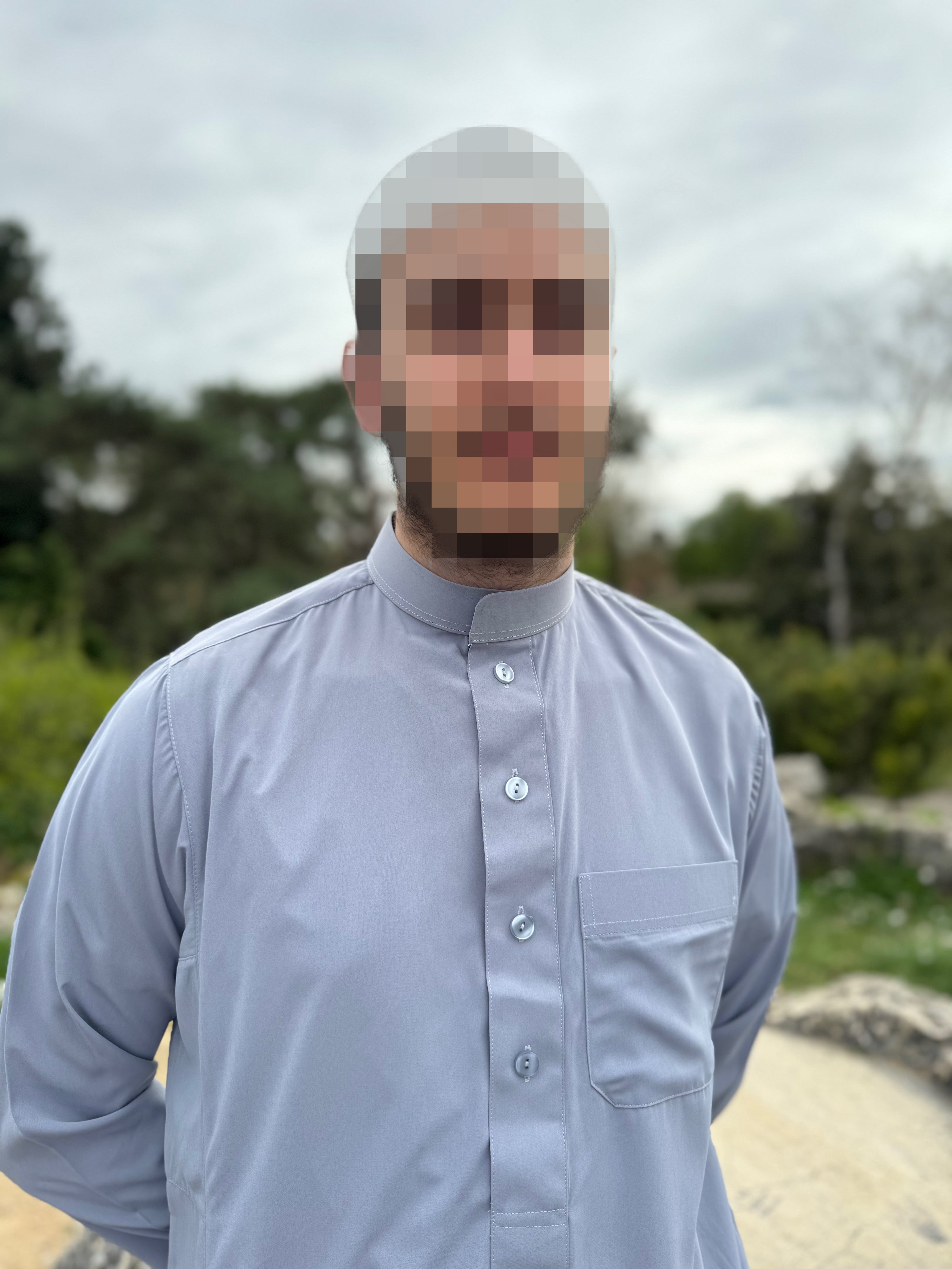 Qamis Al Haramain - Gris - Tissu léger